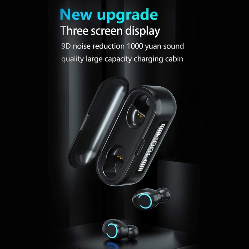 Generic TWS Bluetooth Wireless In-Ear Earbuds Black  - Image 2