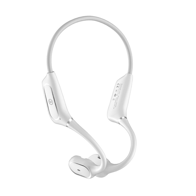 H11 Wireless Bluetooth Bone Conduction On-Ear Headset With Microphone White  - Image 2