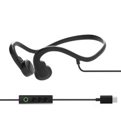 Type C Wired Open Ear Bone Conduction Headphone Black