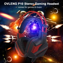 OVLENG P10 Stereo Wired Gaming Over-Ear Headset With Microphone  - Image 5