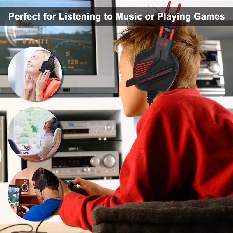 P10 Stereo Wired Gaming Over-Ear Headset With Microphone