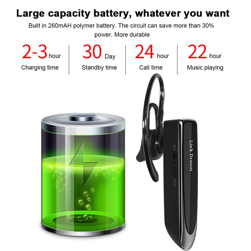 Link Dream - LC-B41 Wireless In-Ear Headset Black - Image 1