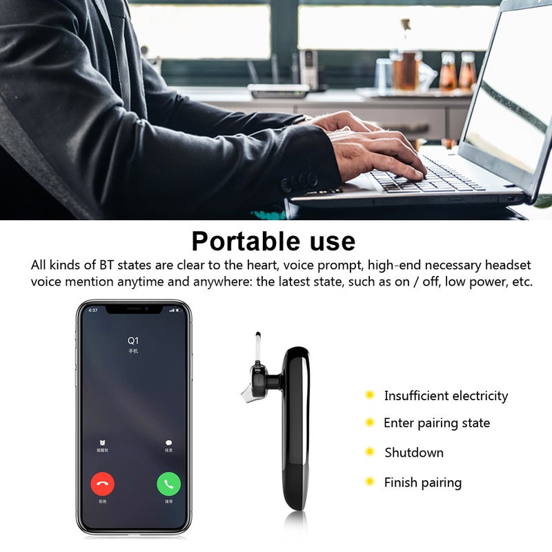 Q1 Wireless In-Ear Headset Black  - Image 2