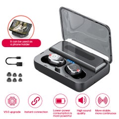 F9 Wireless In-Ear Earbuds With Charging Case Black