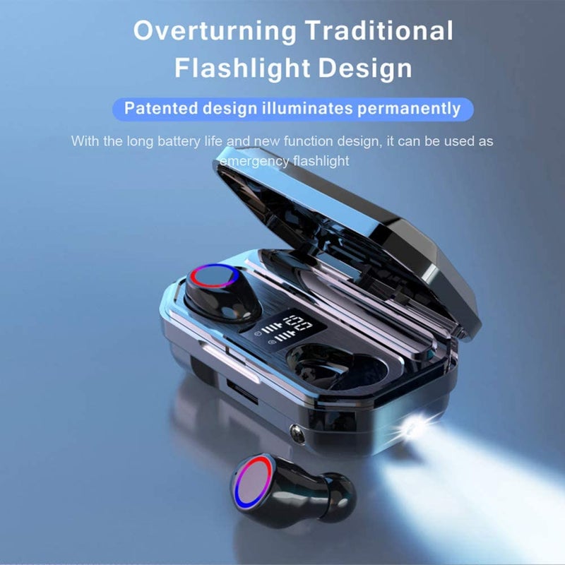 Generic - M12 TWS Bluetooth Wireless In-Ear Earbuds With Microphone Black - Image 1