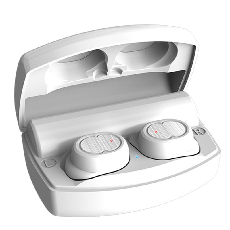 Generic - TWS-8Plus Sports Wireless In-Ear Earbuds With Charging Case White - Image 1