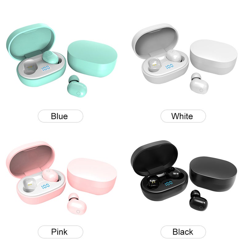 Generic - TWS-F2 Sports Wireless In-Ear Earphones With Charging Case White - Image 1