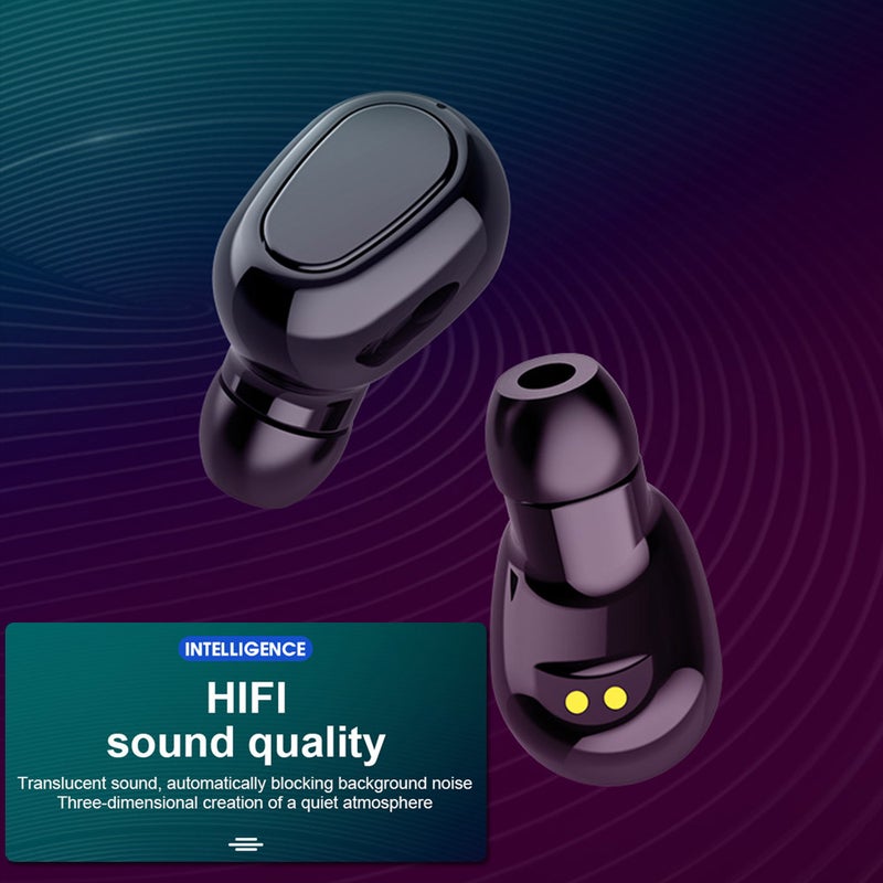 Generic - L22 TWS LED Display Wireless In-Ear Earbuds With Charging Case Black - Image 1