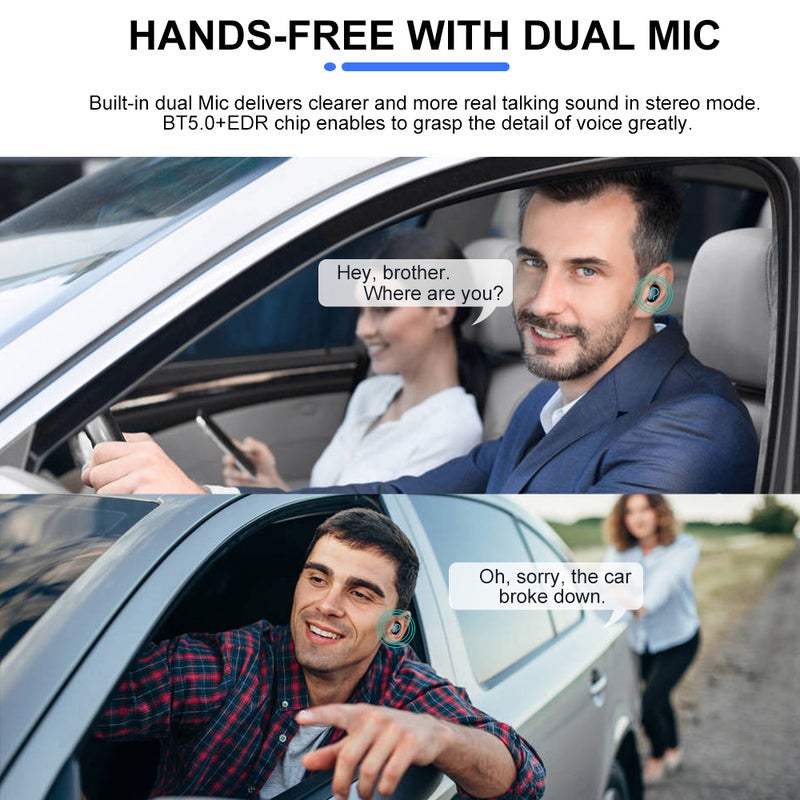 Generic - HBQ-Q66 True Wireless Bluetooth 5.0+EDR TWS Earbuds Mini Sports In-Ear Headset With Dual Mic Grey - Image 1