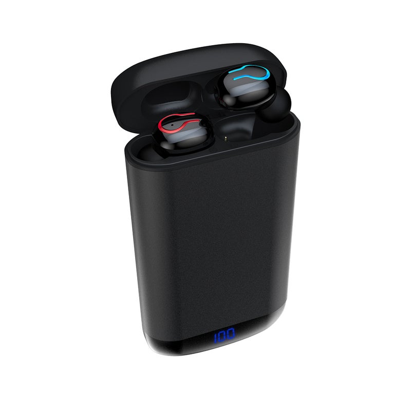 Generic - HBQ-Q66 True Wireless Bluetooth 5.0+EDR TWS Earbuds Mini Sports In-Ear Headset With Dual Mic Black - Image 1