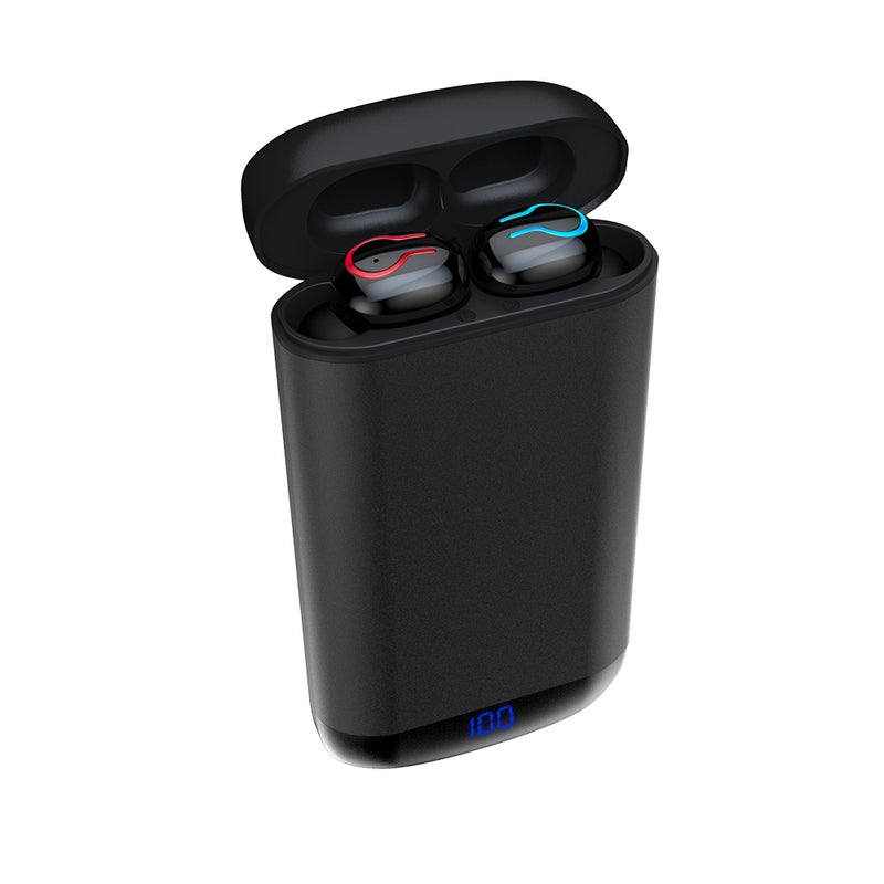Generic - HBQ-Q66 True Wireless Bluetooth 5.0+EDR TWS Earbuds Mini Sports In-Ear Headset With Dual Mic Black - Image 1