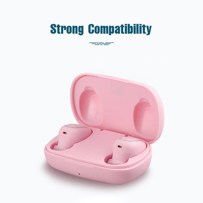Generic - S9 Wireless Stereo Music TWS In-Ear Earbuds Pink - Image 1