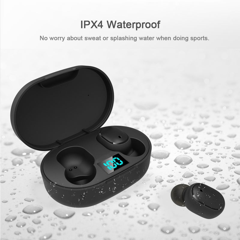 Generic - True Wireless Headphones Bluetooth 5.0 TWS In-Ear Earbuds Black - Image 1
