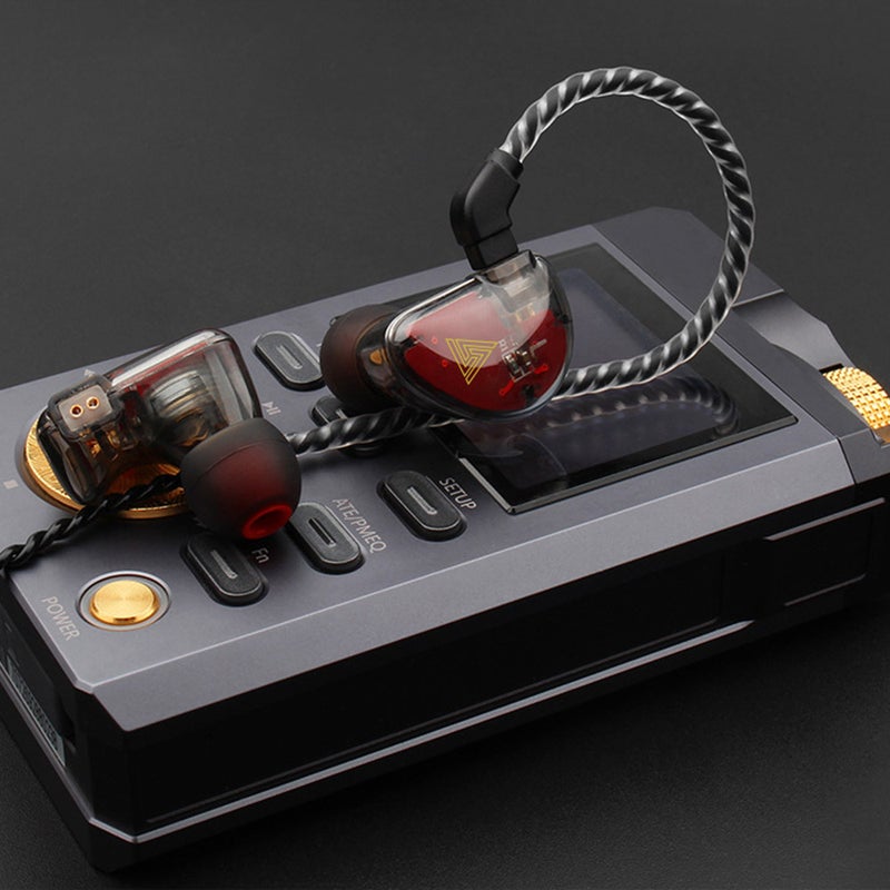 QKZ VK5 Balanced 4DD Dynamic HiFi Mega Bass In-Ear Earphones With HD Microphone Red  - Image 3