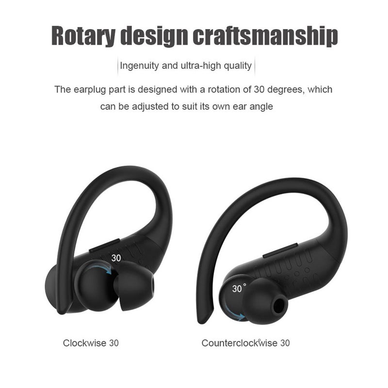 B1 TWS True Wireless Waterproof with Dual Microphone In-Ear Earphones Black