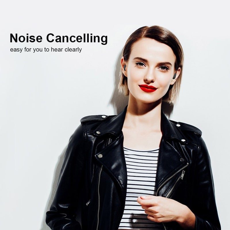 Generic True Wireless Noise Cancelling In-Ear Earphones Black  - Image 3