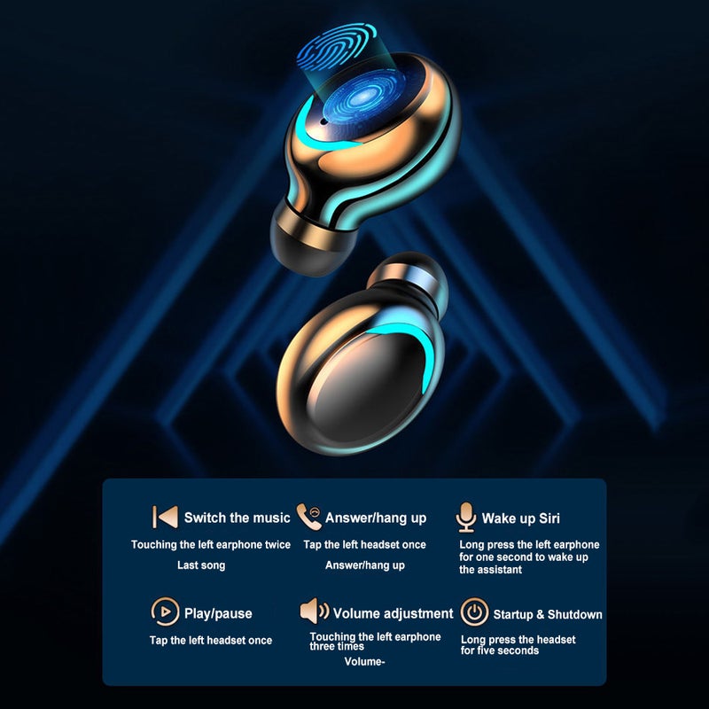 F9 True Wireless Stereo In-Ear Earphones White - Image 2