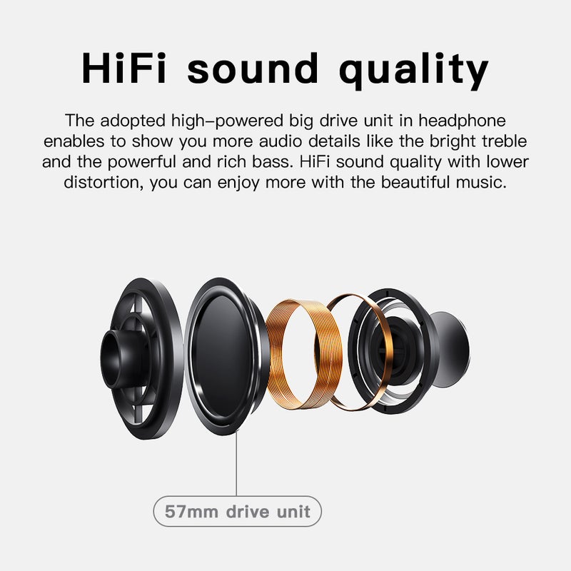 Bluedio - H2 Wireless On-Ear Headphones with Touch Control Face Recognition Support Micro SD Card Black - Image 1