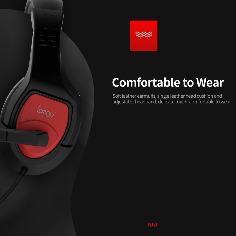 Ipega Wired Gaming Wired Over-Ear Headphones With Switch Audio ConverterFor PS4 /PS5 /XOne /XSeries /Nswitch /PC/Cellphone - Image 3