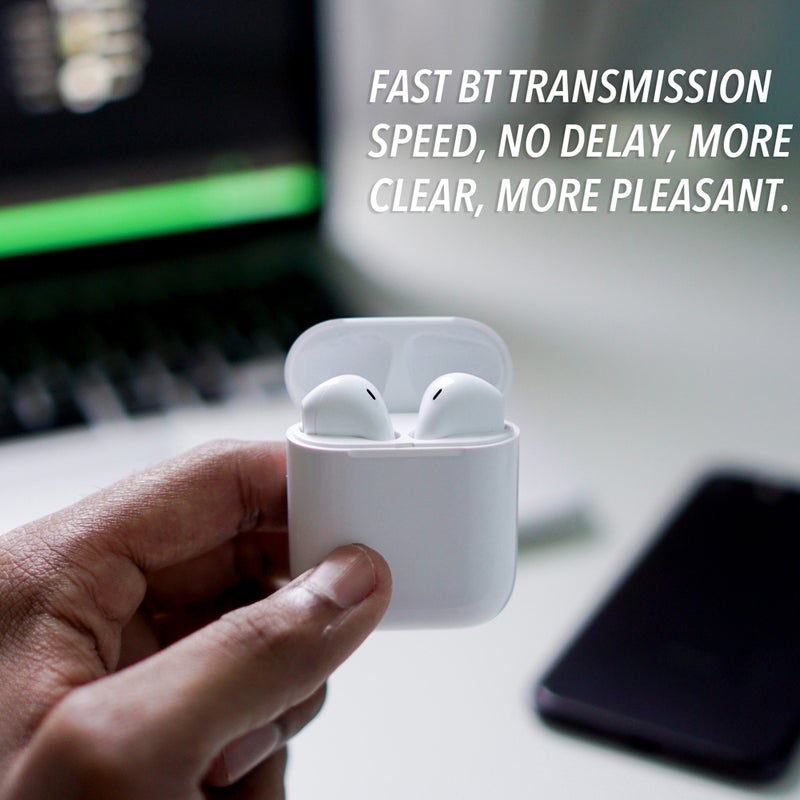 Generic - i9S TWS Mini Wireless Earbuds White - Image 1