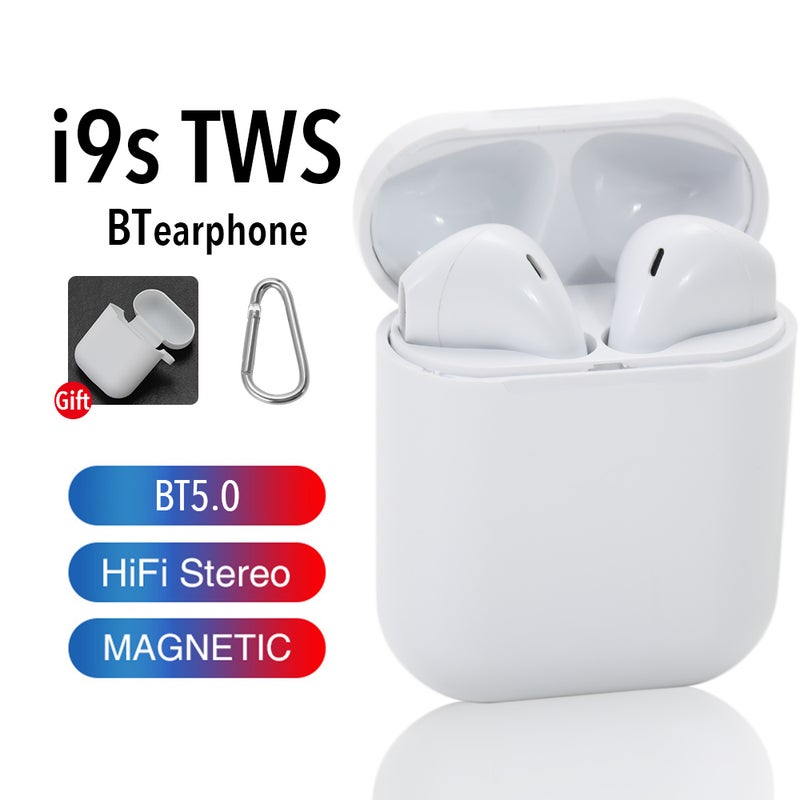 Generic - i9S TWS Mini Wireless Earbuds White - Image 1