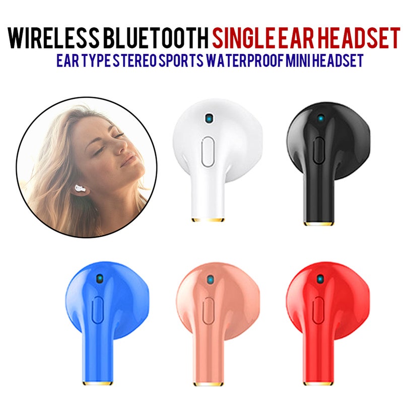 Generic - I8X Mini Sports Music In-Ear Earphones Blue - Image 1