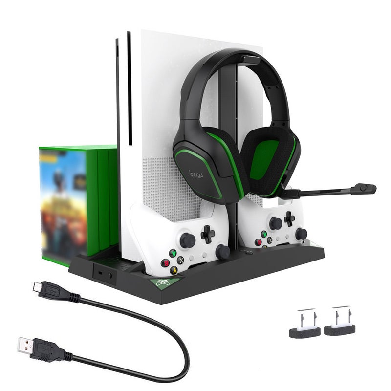 أبيجا IPEGA Game Vertical Stand Headphone Holder Charging Base For Xbox One/Xbox One X/Xbox One S - wireless  - Image 3