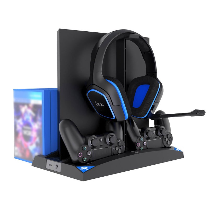 أبيجا قاعدة شحن لحامل سماعات الرأس وقاعدة شحن لجهاز PS4/PS4 Slim/PS4 PRO - لاسلكي  - Image 4