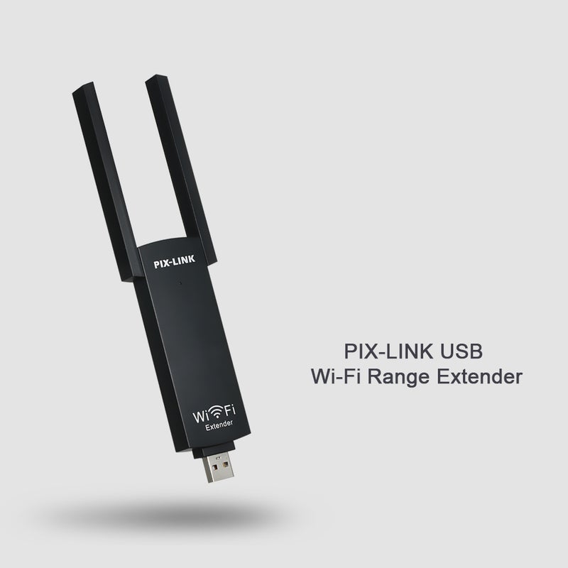 Generic - USB Extender Wireless WiFi Signal Booster Amplifier AP Reapter Black - Image 1
