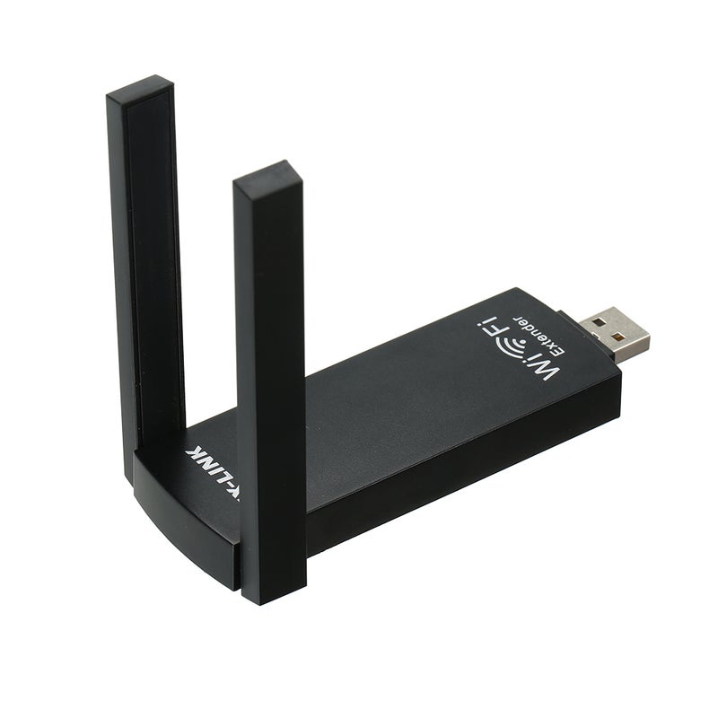 Generic - USB Extender Wireless WiFi Signal Booster Amplifier AP Reapter Black - Image 1