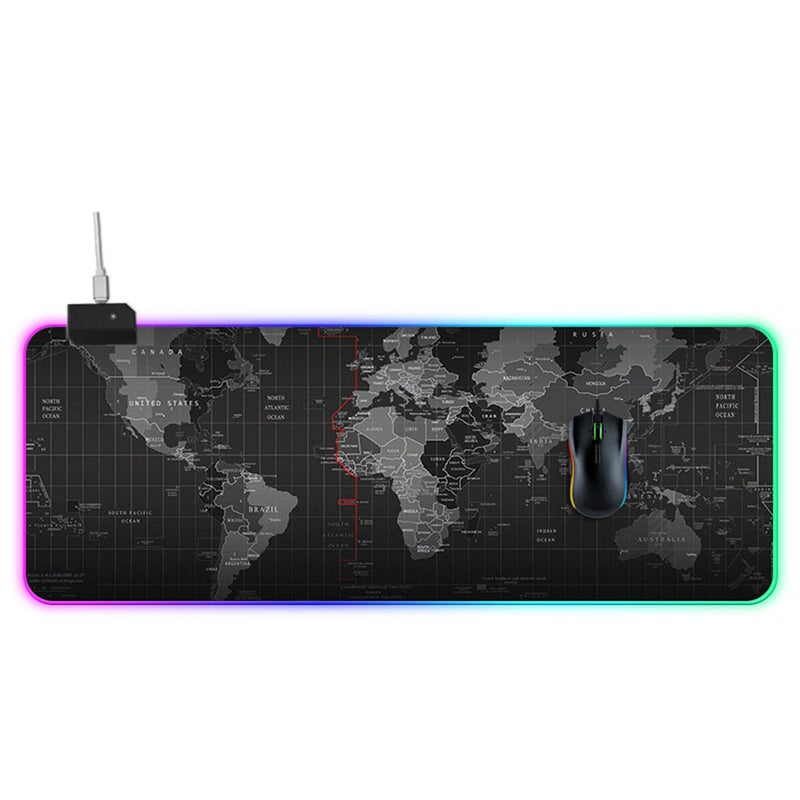 LEDs RGB 14 Lighting Modes Soft Extended Non Slip Gaming Mousepad  - Image 5