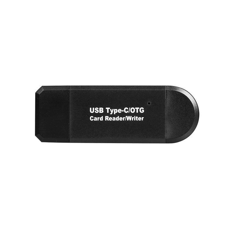 ماركة غير محددة قارئ بطاقات USB مايكرو OTG 3 في 1 عالي السرعة بمنفذ Type-C/ OTG أسود  - Image 4