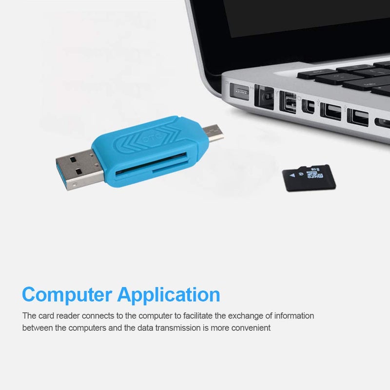 Micro USB Type-C3.0 2 IN 1 OTG Card Reader Blue - Image 5