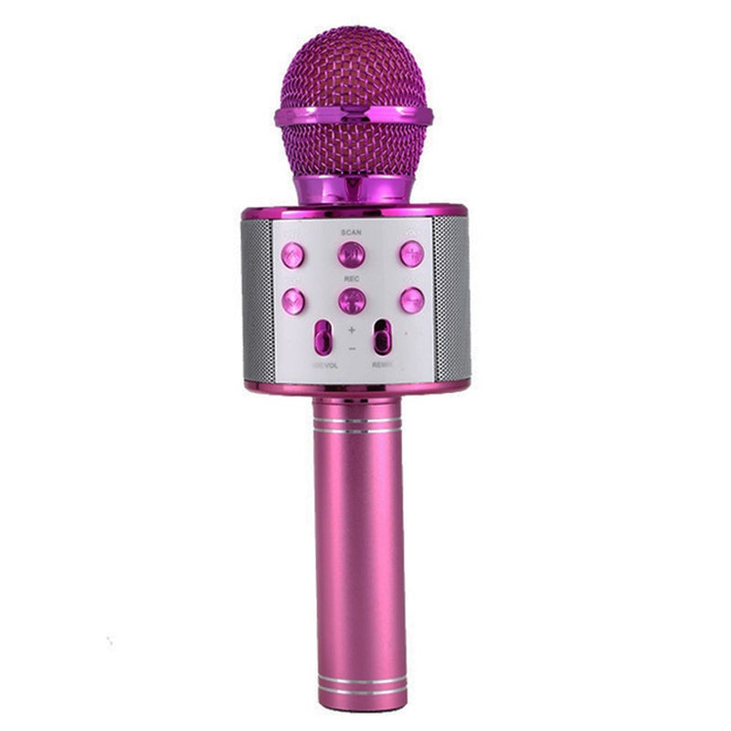 Professional Bluetooth Handheld Wireless Microphone Rose Red - Image 1