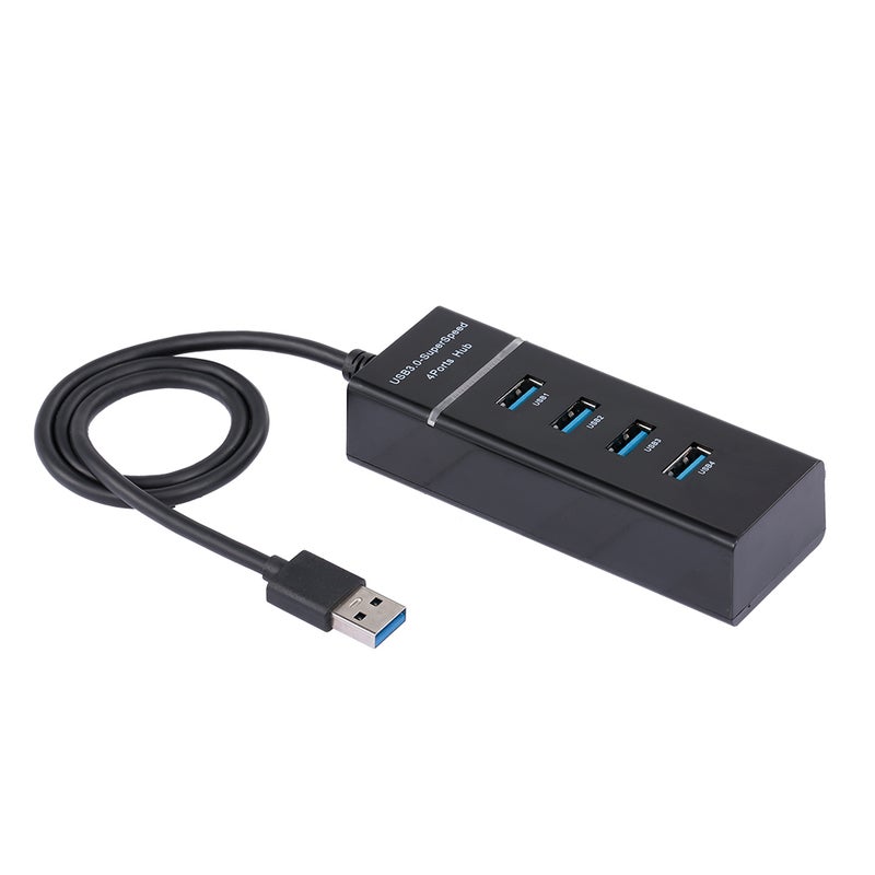 موزع عالي السرعة ب4 منافذ USB 3.0 أسود - Image 1