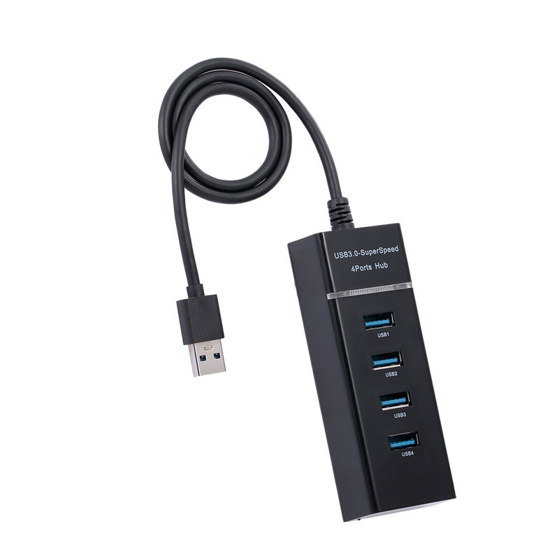 موزع عالي السرعة ب4 منافذ USB 3.0 أسود - Image 3