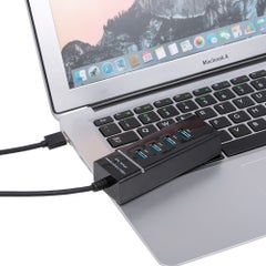 ماركة غير محددة موزع عالي السرعة ب4 منافذ USB 3.0 أسود  - Image 2