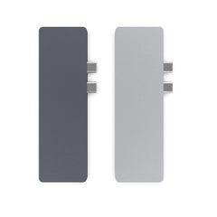 Generic Multi-port Double Type-C USB Hub Adapter Thunderbolt 3 4K HD Video Output SD/TF Card Reader Silver  - Image 4