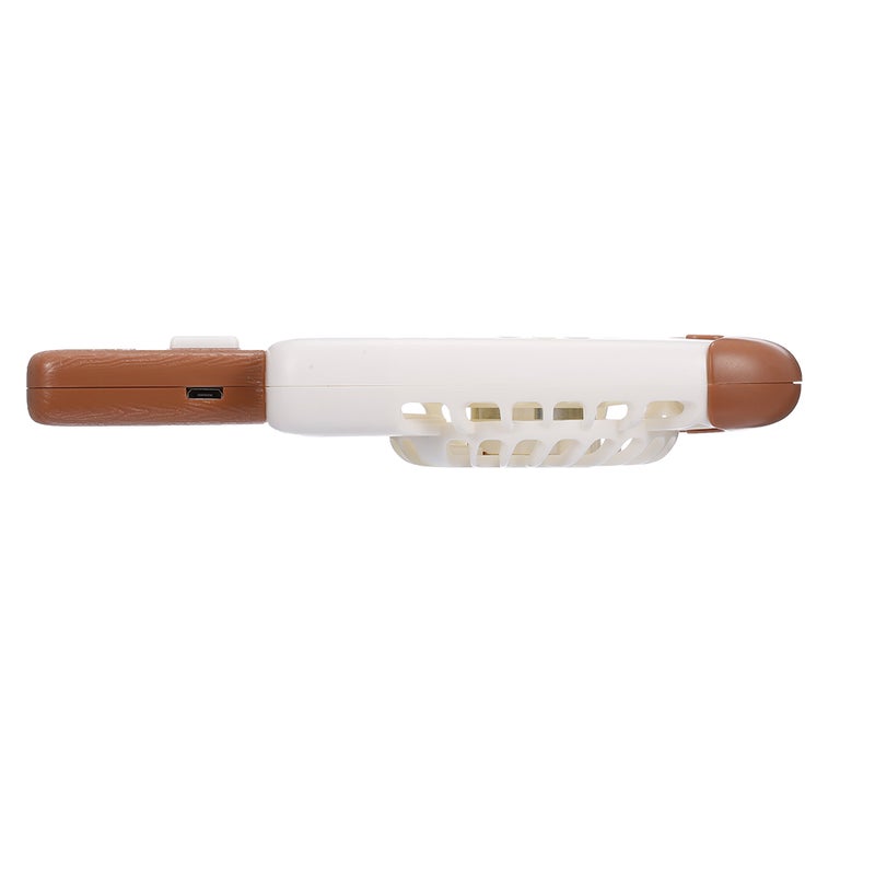 مروحة على شكل آيس كريم، صغيرة ويمكن حملها باليد، مزودة بمنفذ USB. بيج - Image 2