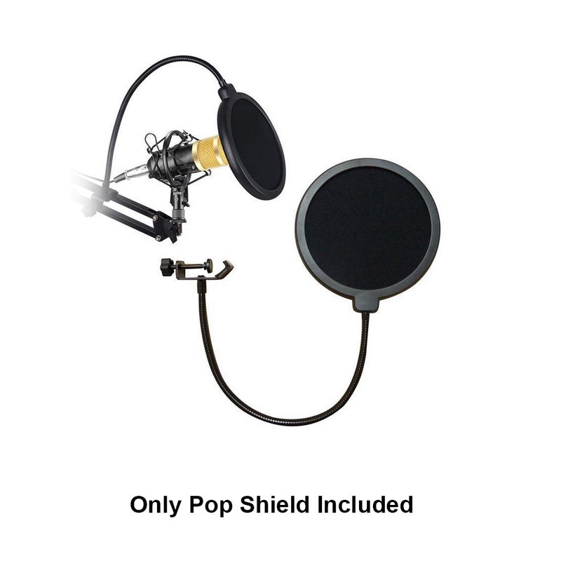 Generic - Mic Shield Microphone Pop Filter 818-LU Black - Image 1