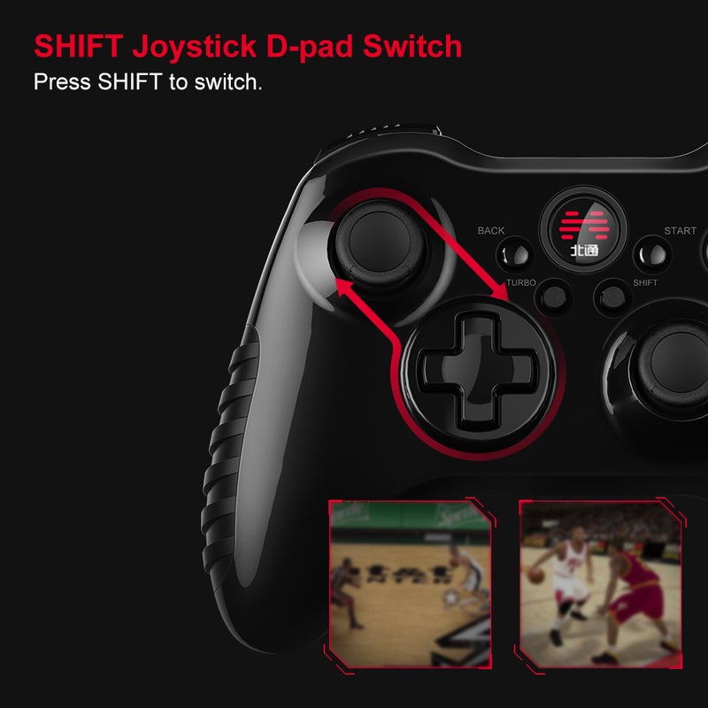 Controller Gamepad for PC Android PS3 Black