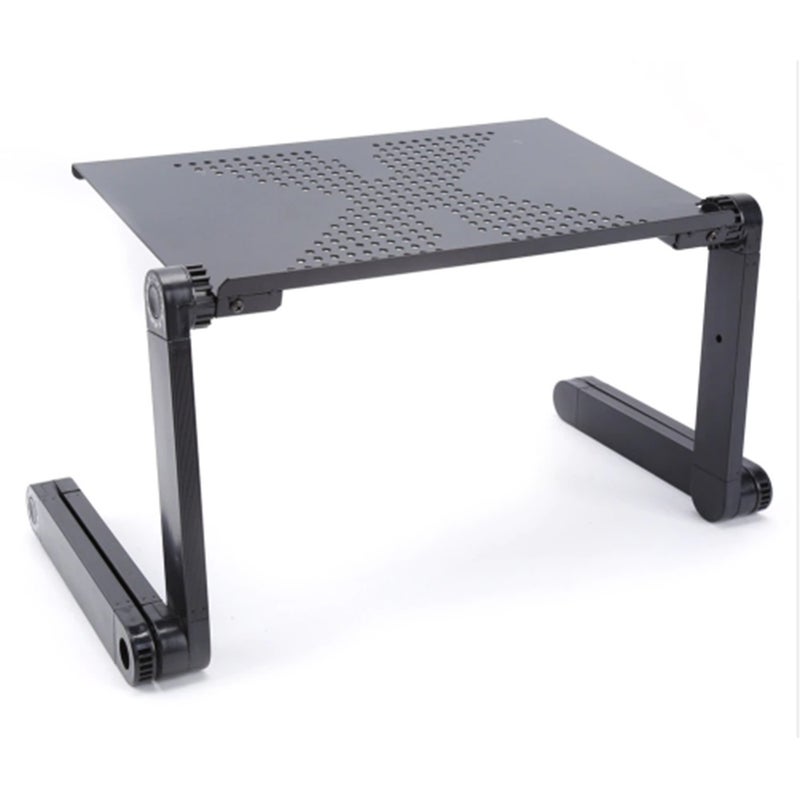 YXD-2005 Portable Mobile Laptop Standing Table Desk Black  - Image 2