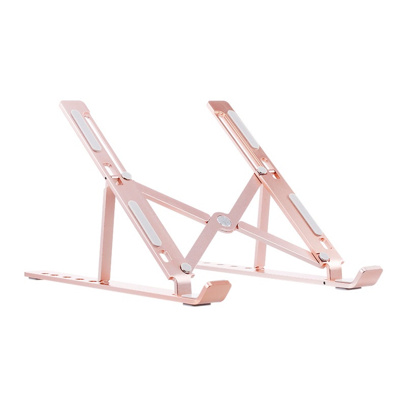 6-Level Adjustable Laptop Stand Rose gold  - Image 5