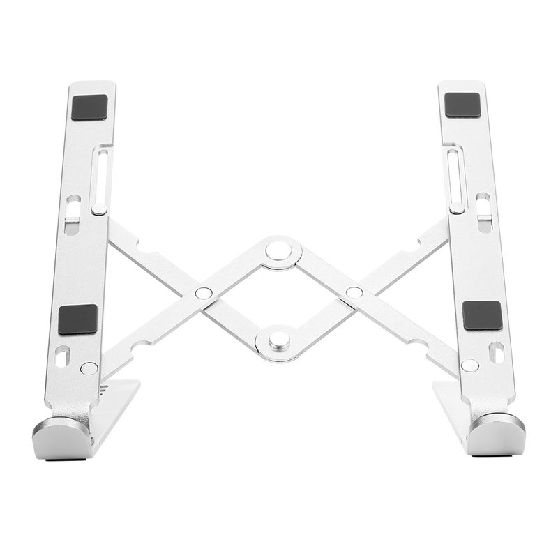 Adjustable Aluminum Alloy Foldable Laptop Stand Silver - Image 2