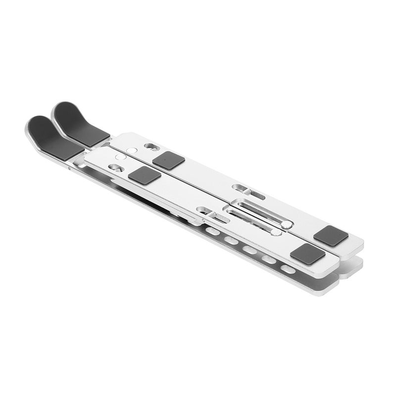 Adjustable Aluminum Alloy Foldable Laptop Stand Silver - Image 3