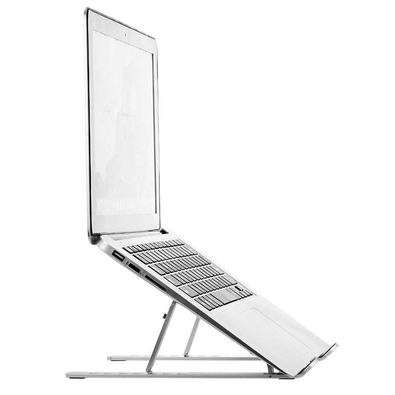 Adjustable Aluminum Alloy Foldable Laptop Stand Silver - Image 5