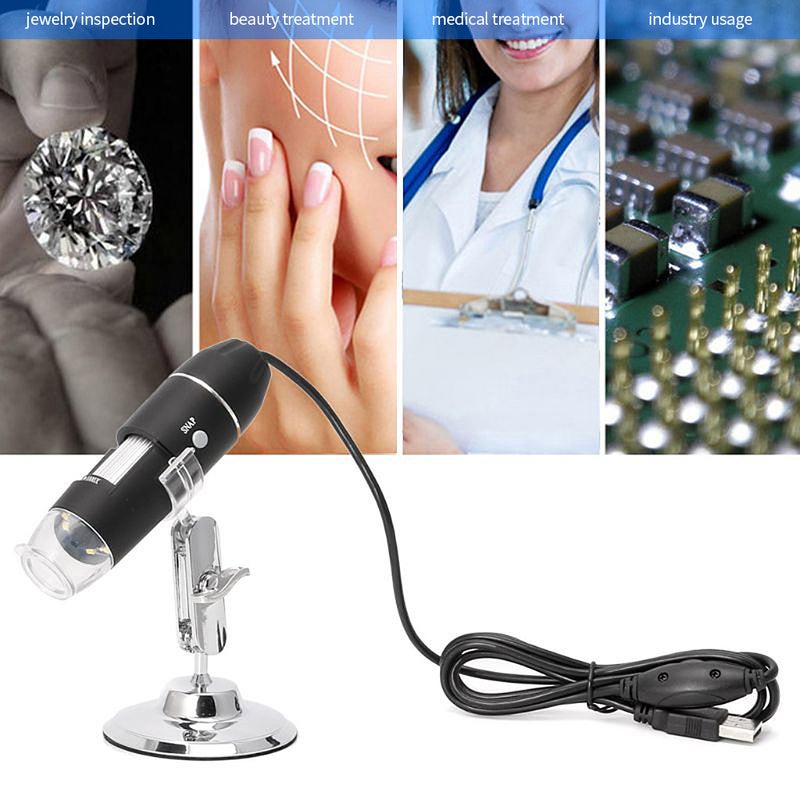 USB Digital Portable Microscope Black