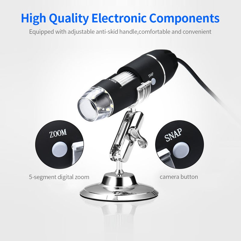 USB Digital Portable Microscope Black