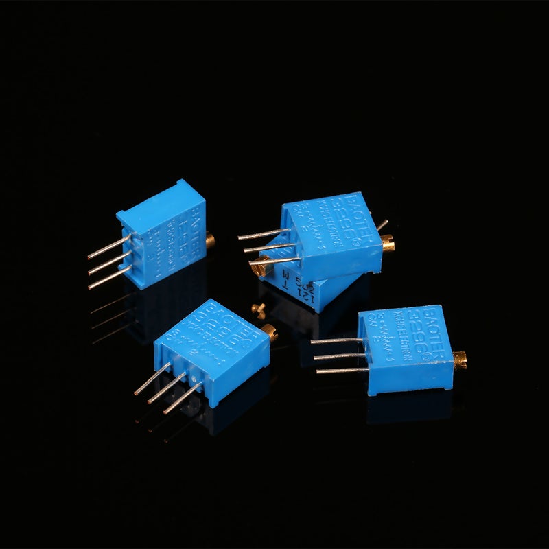Generic - 50-Piece Multiturn Trimmer Potentiometer Kit Blue - Image 1