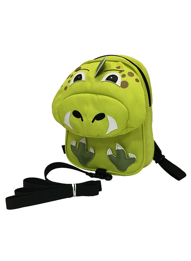 Babyworks Dino Backpack With Strap Green/White  - Image 1